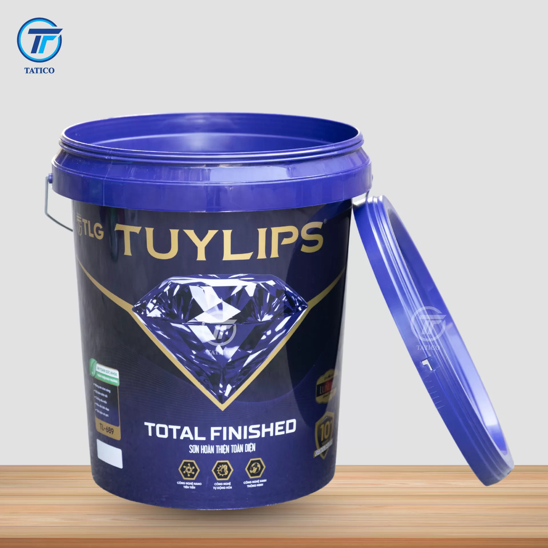 Thùng sơn 18L - đối tác: sơn Tuylips, Alex